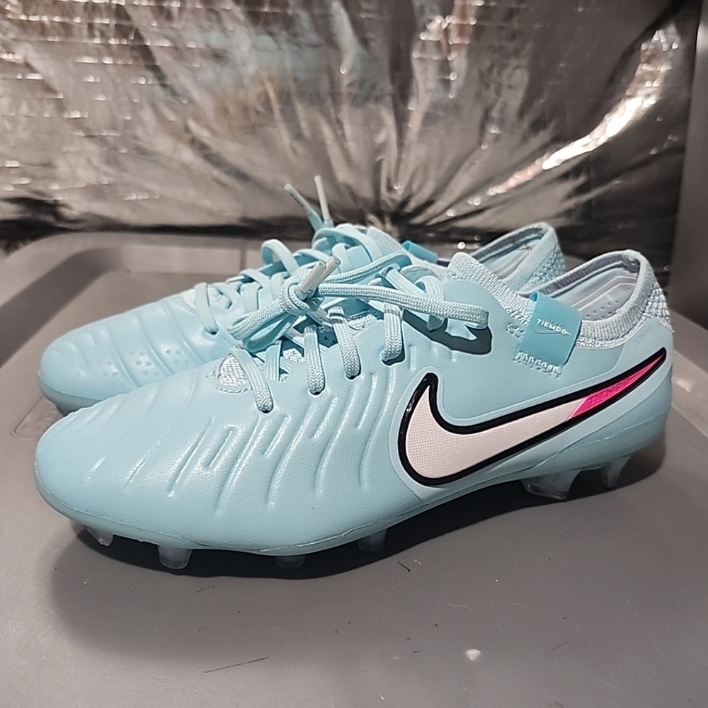 Sz 4.5 Nike Tiempo Soccer Cleats Legend 10 Elite FG Prism South Beach DV4328-401